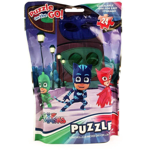 Toy PJ Masks Puzzle on the Go! 24-Piece Puzzle in Foil Bag KS