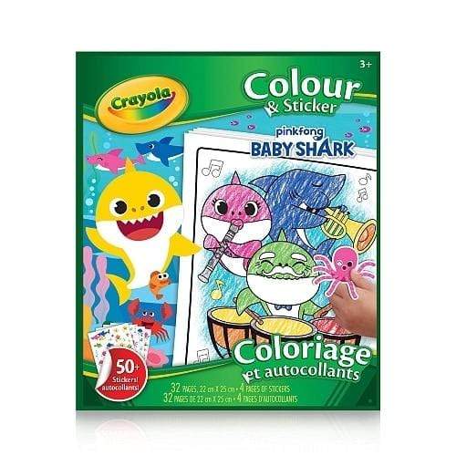 Baby Shark Colour & Sticker Book by Crayola