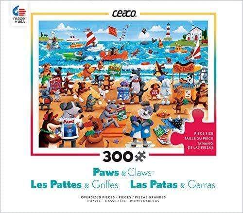 Ceaco Paws & Claws - Dogs Beach Puzzle - 300 Pieces