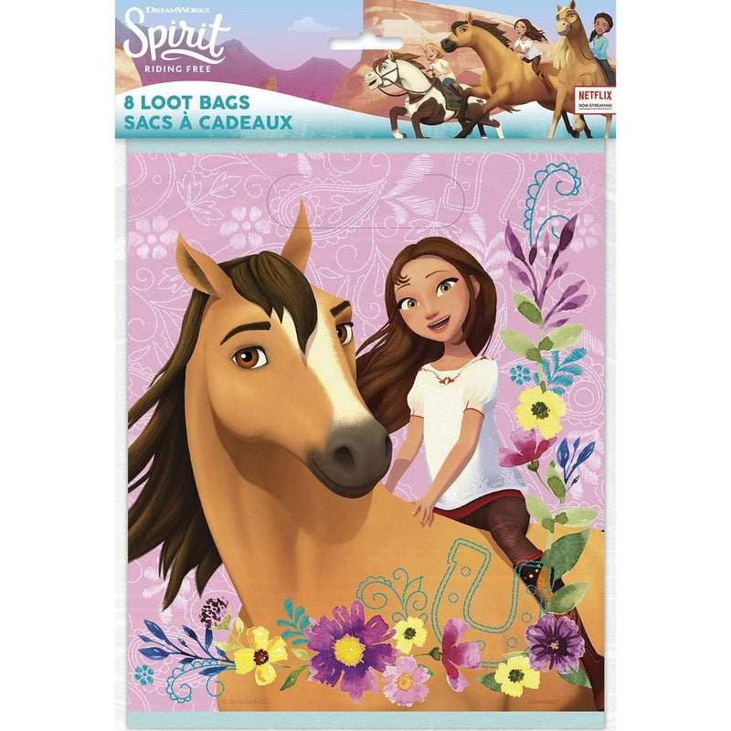 Spirit Riding Free Plastic Loot Bags [8 Per pack]