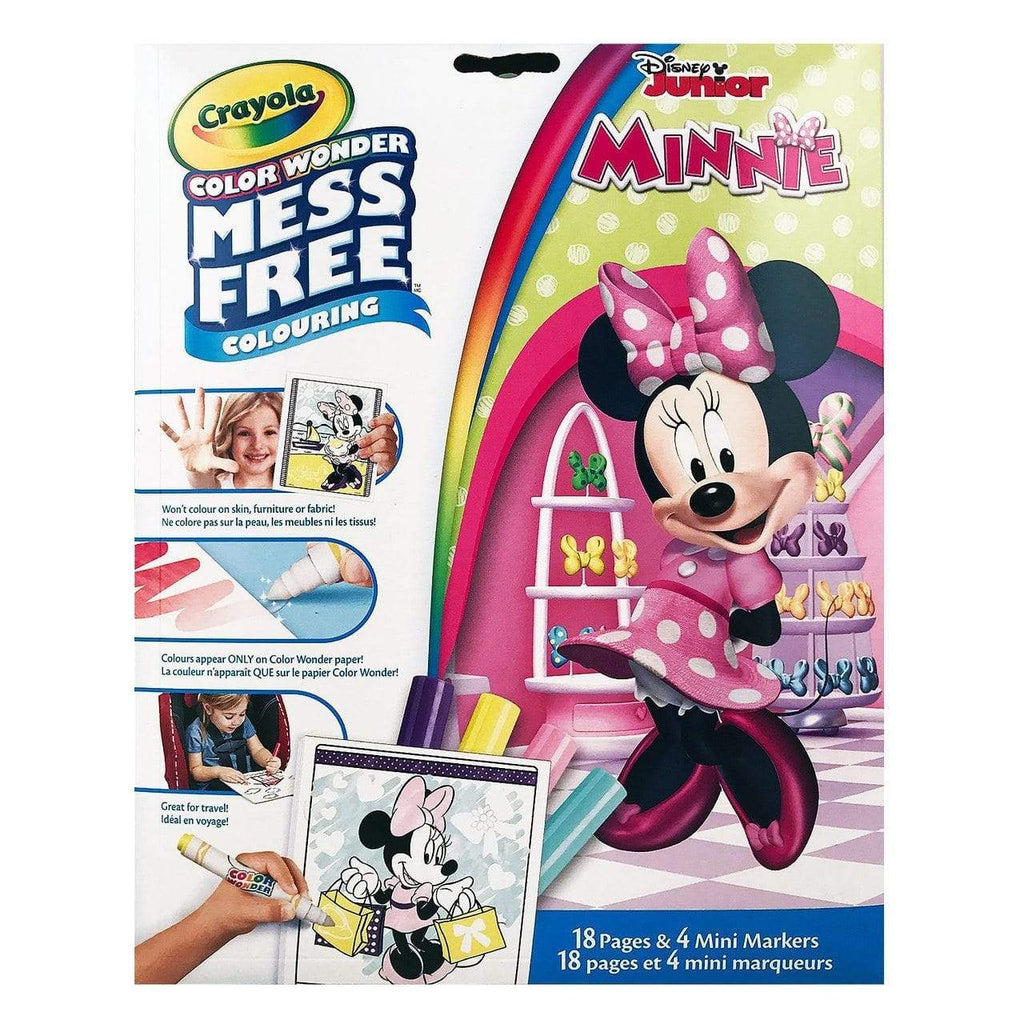 Crayola Color Wonder Mess Free Colouring Minnie Mouse - 18 pages and 4