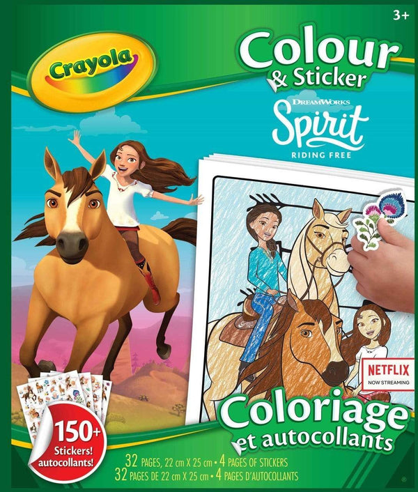 Crayola - Colour & Sticker Book Spirit Riding Free