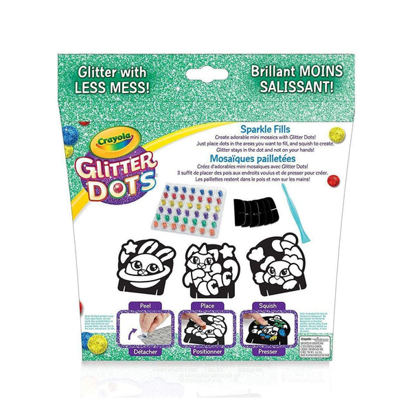 Crayola Glitter Dots Magical Mosaics for Kids - Less Mess Mosaic Kit