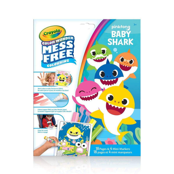 Crayola Mess-Free Color Wonder Pages & Mini Markers Baby Shark