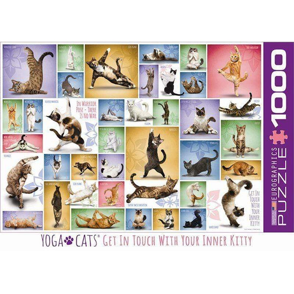 Eurographics Yoga Cats 1000 Piece Puzzle