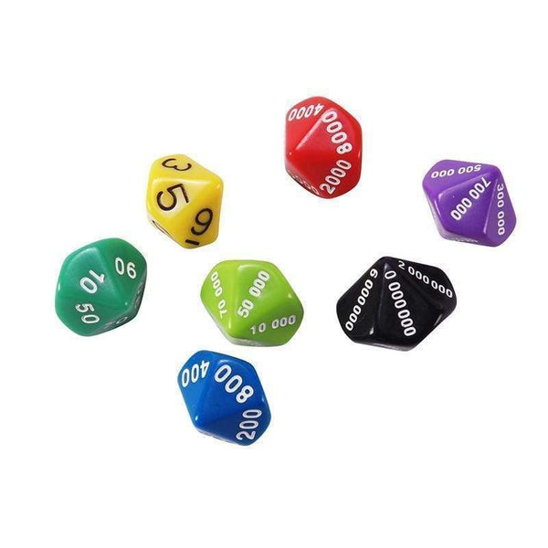 Toys & Games Place Value Dice Assortment 7 Set LEARNING ADVANTAGE