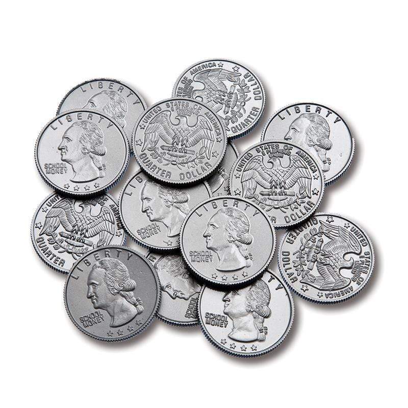 Toys & Games Plastic Coins 100 Quarters LEARNING ADVANTAGE