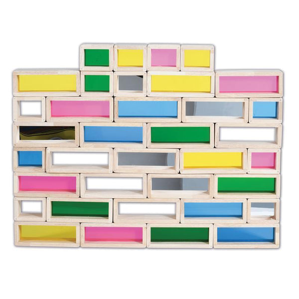 Toys & Games Rainbow Bricks Set Of 36 LEARNING ADVANTAGE