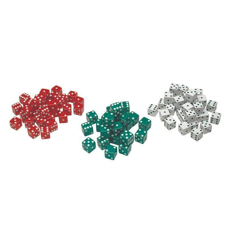 Toys & Games Red Green & White Dot Dice 36/Pk LEARNING ADVANTAGE