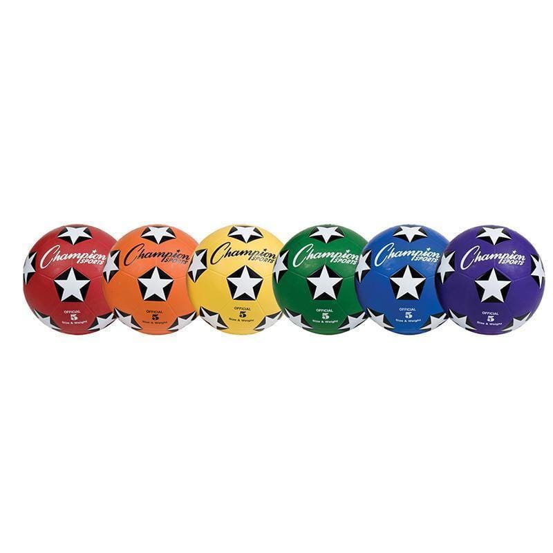 Toys & Games Soccer Ball Set/6 Rubber Size 5 CHAMPION SPORTS