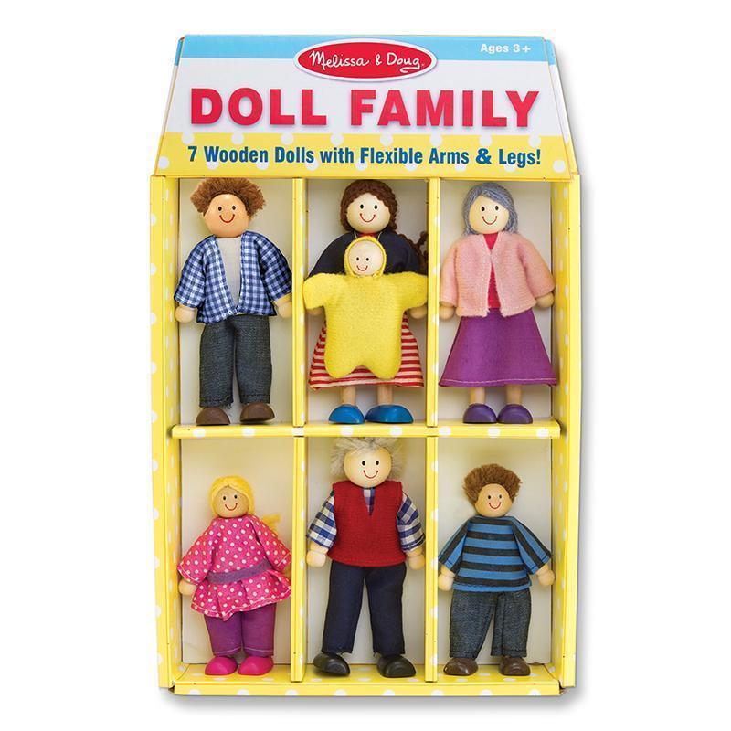 Toys & Games Wooden Family Doll Set MELISSA & DOUG