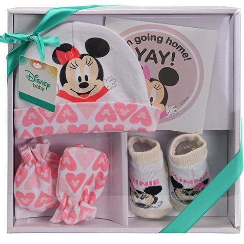 Minnie Mouse 4-Piece Baby Gift Set - Pink