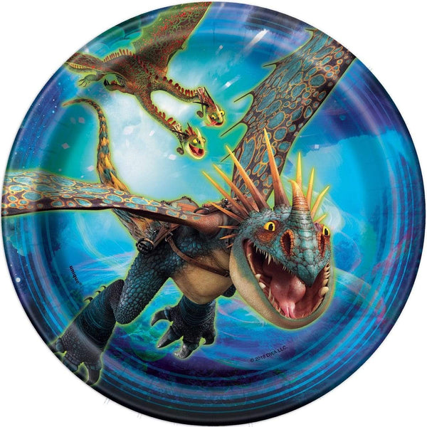 How to Train Your Dragon: The Hidden World - 7 Inch Desert Plates [8 per Pack]