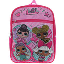 LOL Surprise School Backpack - Four Friends with Front Pocket - Pink - 16 Inches