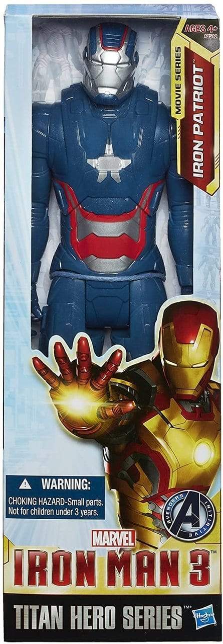 Marvel Iron Man 3 Titan Hero Series Avengers Initiative Movie Series Iron Patriot Action Figure, 12-Inch