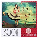 MB Puzzle - Girl with Ice Cream Cone and Hot Air Balloons - 300 Pieces