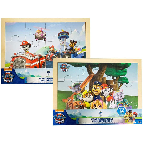 Paw Patrol Wood Jigsaw Puzzle - 12 Pieces (Assorted Designs)