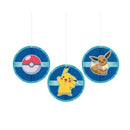 Pokemon Party Hanging Honeycomb Decorations [3 per Package]