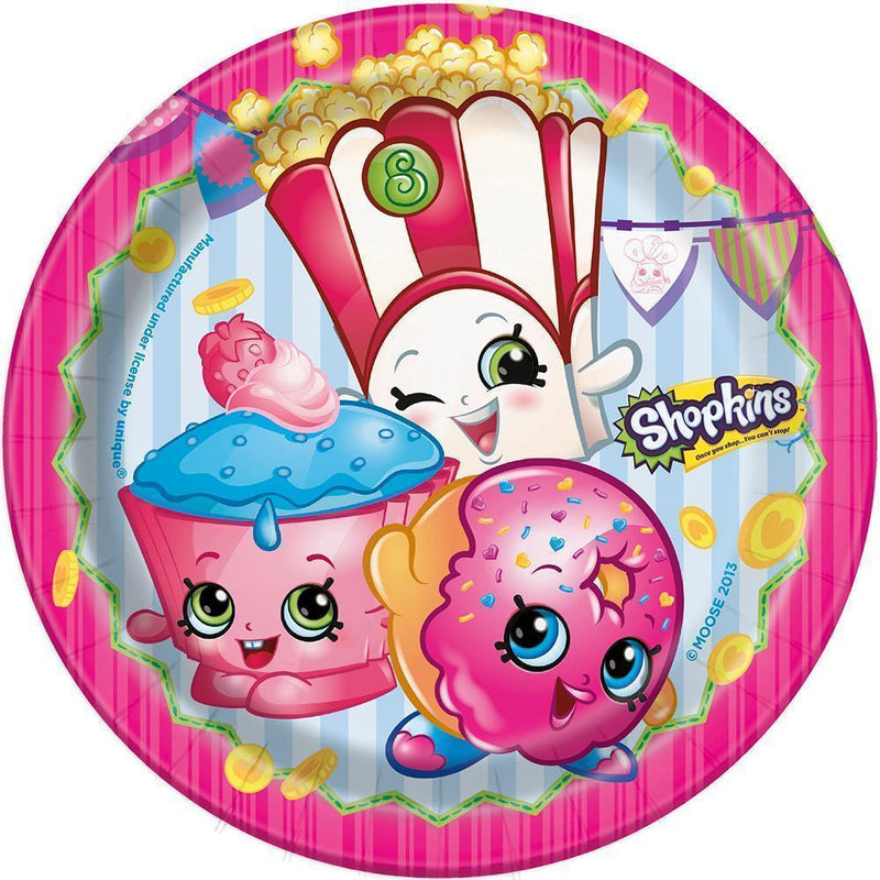 Toys Shopkins Dessert Plates [7 Inches - 8 Per Pack] KS