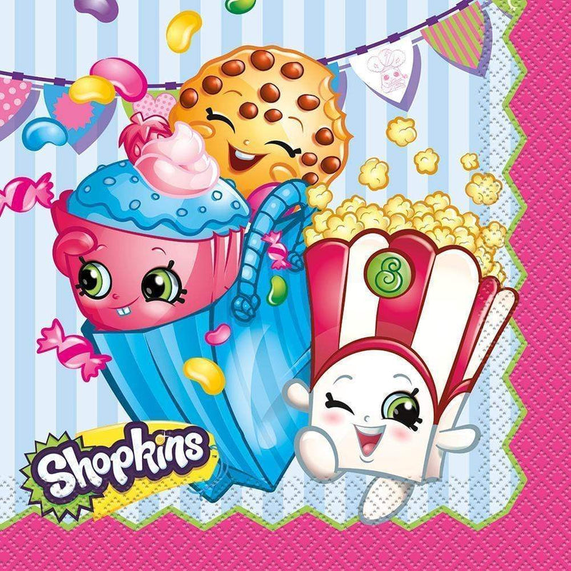 Toys Shopkins Luncheon Napkins [16 Per Pack] KS