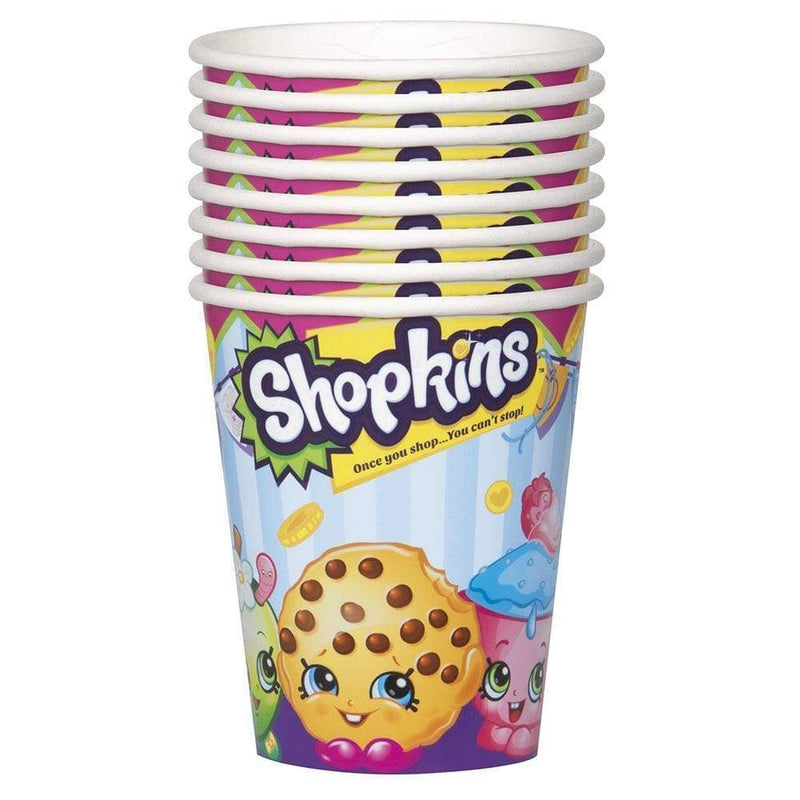 Toys Shopkins Paper Cups [8 Per Pack - 9 oz - 270 ml] KS