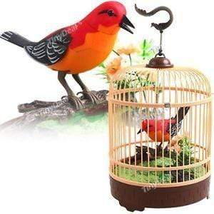 Toys Singing & Chirping Bird In Cage - Realistic Sounds & Movements AZ Toys