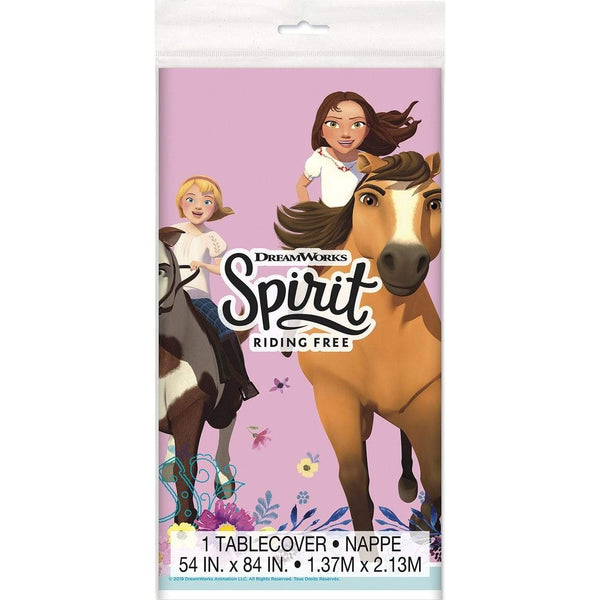 Spirit Riding Free Plastic Table Cover