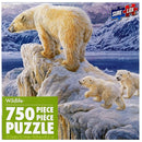 Sure Lox Wildlife 750 Piece Puzzle - Polar Bear Family