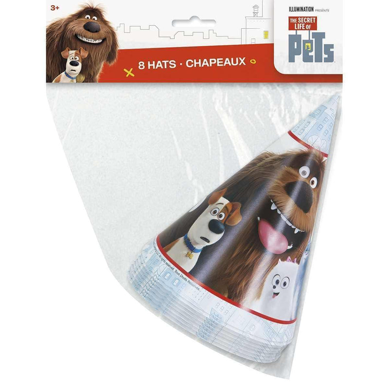 Toys The Secret Life of Pets Party Hats [8 per Pack] KS