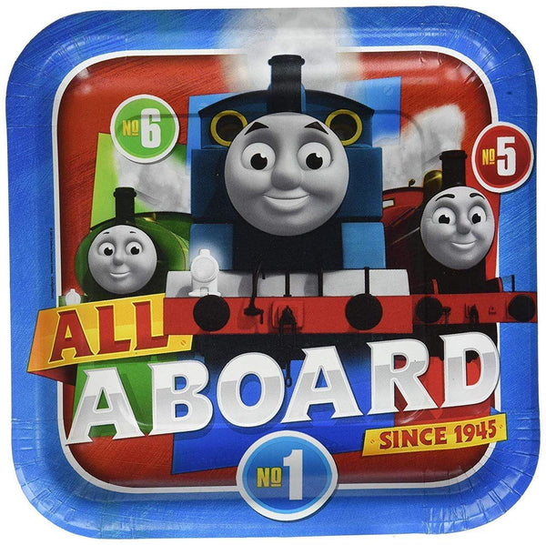 Thomas All Aboard 9 Inch Paper Plates - 8 Per Pack