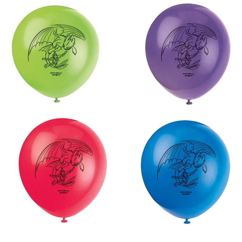 How to Train Your Dragon: The Hidden World - 12 Inch Latex Balloons [8 per Package]