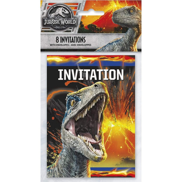 Jurassic World Birthday Party Invitations [8 Per Pack]