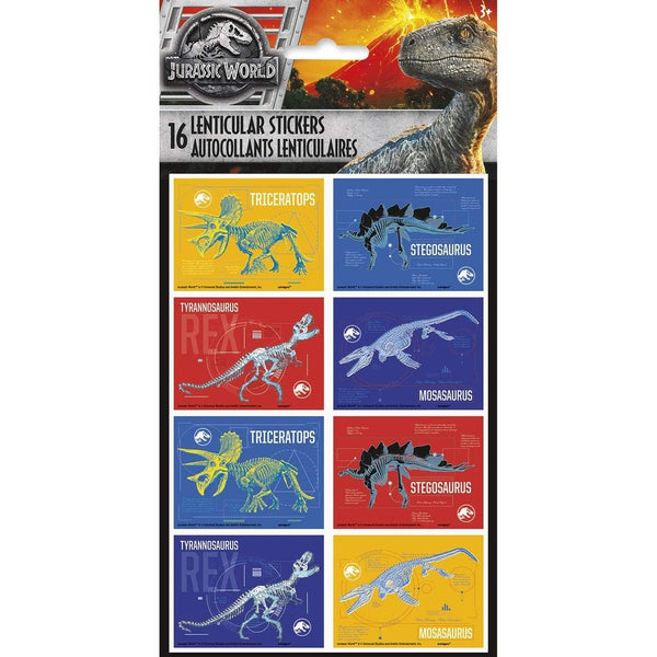 Jurassic World Lenticular Sticker Sheets [2 Sheets]