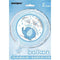 Umbrellaphants Baby Shower - Blue Round Foil Balloon 18 Inches