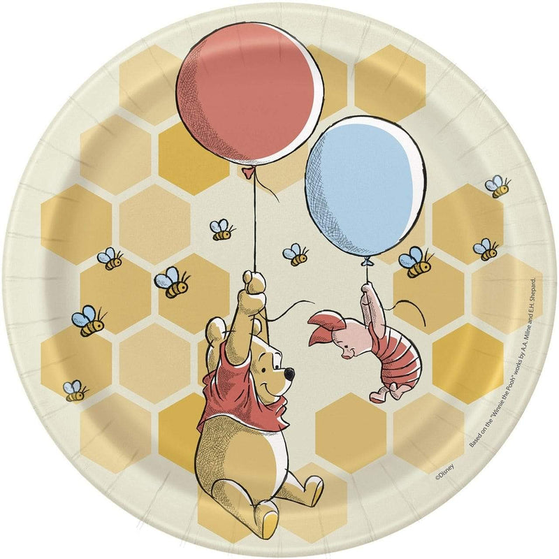 Winnie the Pooh - Happy Honeycomb Dessert Plates (8 pcs - 7 Inches)