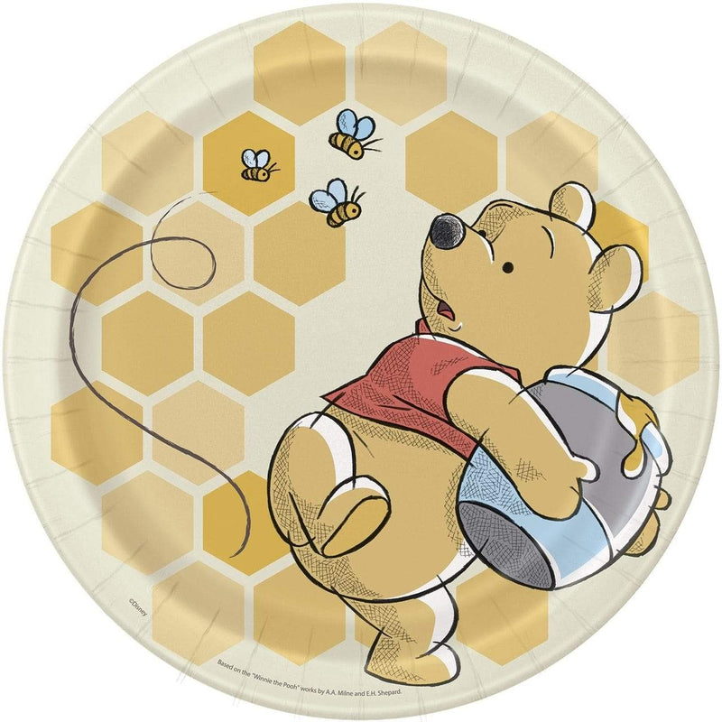 Winnie the Pooh - Happy Honeycomb Lunch Plates (8 pcs - 9 Inches)