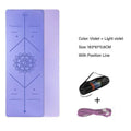TPE Yoga Double Layer Non-Slip Mat Yoga Exercise Pad with Position Line For Fitness Gymnastics and Pilates JadeMoghul Inc. 