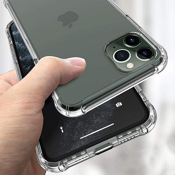 Transparent Shockproof Soft Silicone Case for iPhone 12 11 Pro Max X XR XS 8 7 6 6S Plus SE 2020 Case 360 Silicone Protect Cover AExp