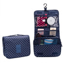 Travel set High quality waterproof portable man toiletry bag women cosmetic organizer pouch Hanging wash bags-Navy Dot-JadeMoghul Inc.