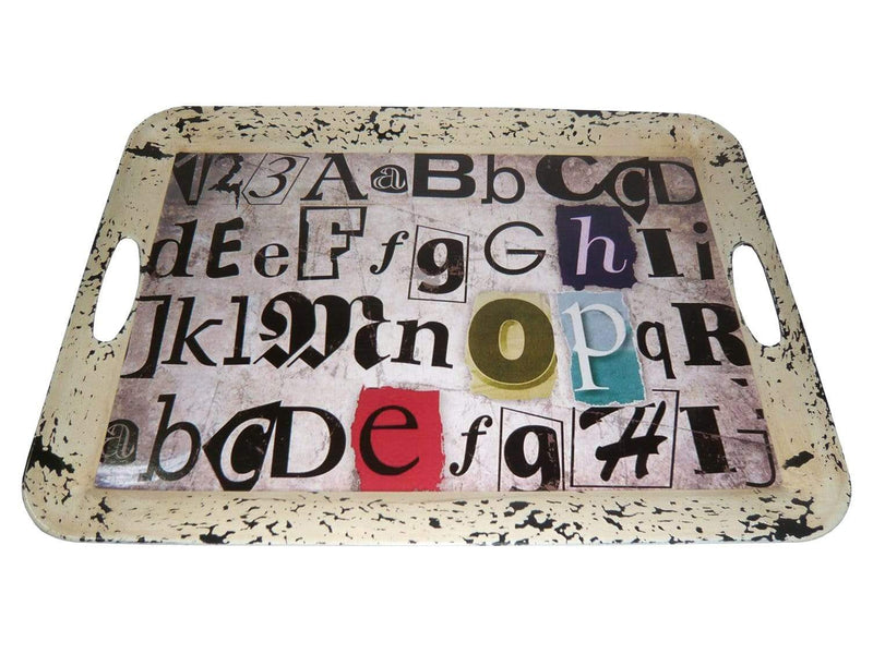 Trays Vanity Tray - 1" x 20" x 15" Multi-Color, Metal - Inspiration Tray HomeRoots
