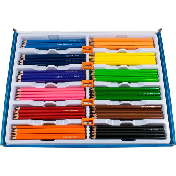 TRIANGULAR COLORED PENCIL SCHOOL PK-Learning Materials-JadeMoghul Inc.