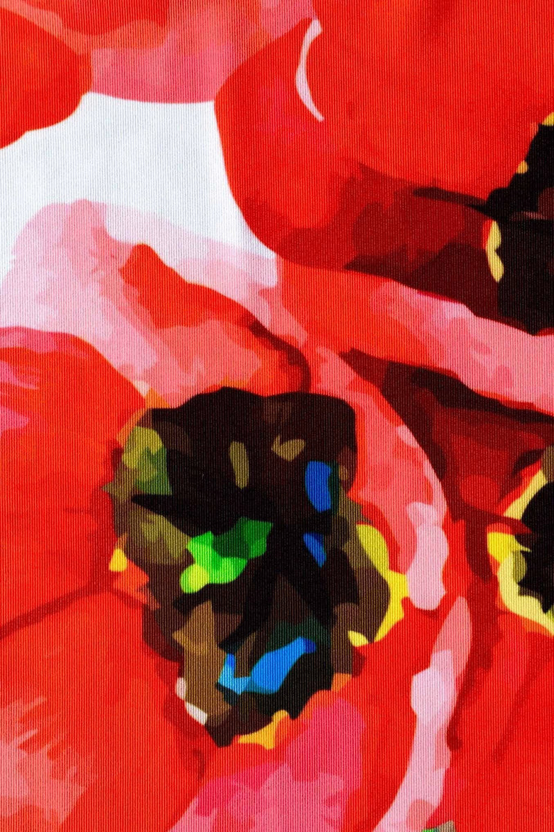 Tulip Salsa Amelia Red Flower Print Palazzo Pant - Women