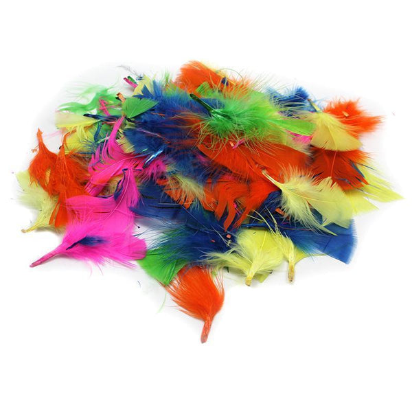 TURKEY FEATHERS HOT COLORS 14G BAG-Supplies-JadeMoghul Inc.