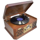 Turntables Retro Style Turntable with Bluetooth(R) CD Player & Cassette Deck Petra Industries