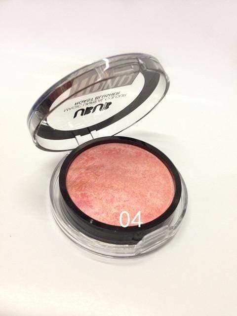 UBUB 8 Color New Makeup Baking Blush With Puff Bronzer Baked Cheek Color Blusher Palette Petal Face Power