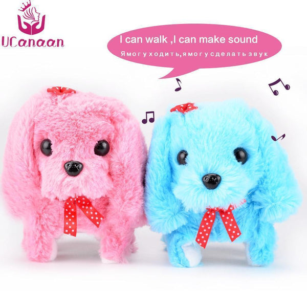 UCanaan Electronic Interactive Toys Education Toys Walking Sounding Robot Dog Toys Plush Dog Best Gifts for Children