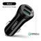 Ugreen Car USB Charger Quick Charge 3.0 Mobile Phone Charger Dual USB Fast QC 3.0 Car Charger for Samsung Xiaomi Tablet Charger