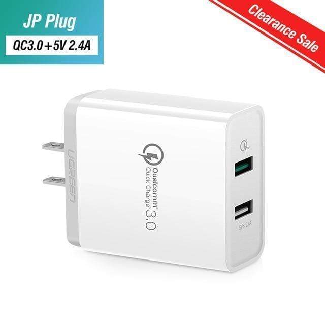 Ugreen Quick Charge 3.0 30W QC 3.0 USB Charger for iPhone X 8 Fast Charger for Samsung Galaxy s8 s9 Xiaomi mi 8 Quick Charge 3.0