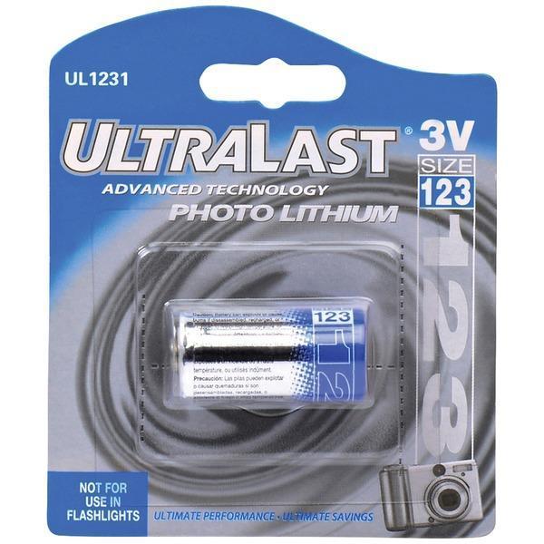 UL1231 3-Volt CR123A Lithium Photo Battery-Round Cell Batteries-JadeMoghul Inc.