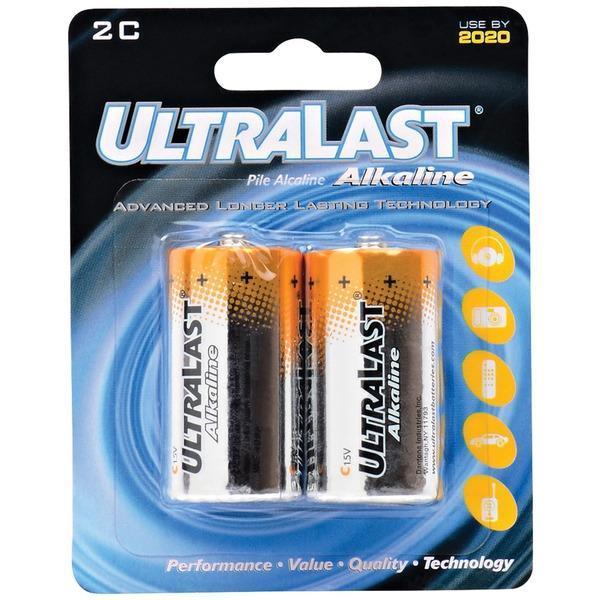 ULA2C C Alkaline Batteries, 2 pk-Round Cell Batteries-JadeMoghul Inc.